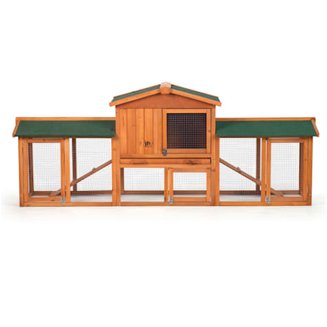 Prevue Pet Products Rabbit Hutch with Double Run