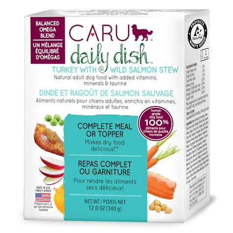 CARU Daily Dish Turkey with Salmon Stew Wet Dog Food