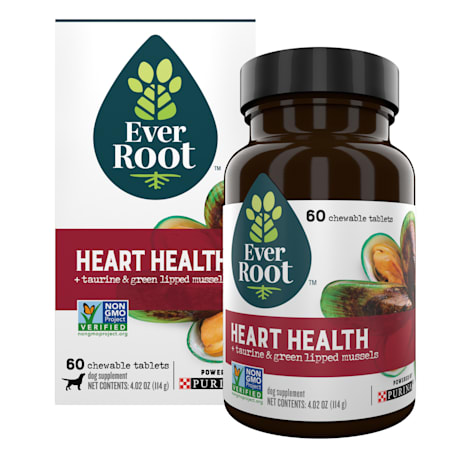 EverRoot Heart Health Chewable Tablets with Taurine & Green Lipped Mussels Dog Supplement by Purina