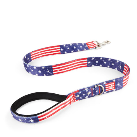YOULY Big Dog American Flag Print Dog Leash