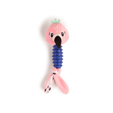 Leaps & Bounds Flamingo Chew Dog Toy