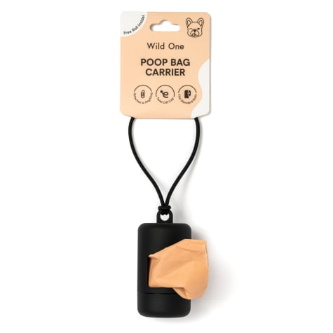 Wild One Black Poop Bag Carrier for Dogs