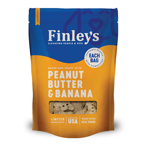 Finley's Peanut Butter & Banana Crunchy Biscuit Dog Treats