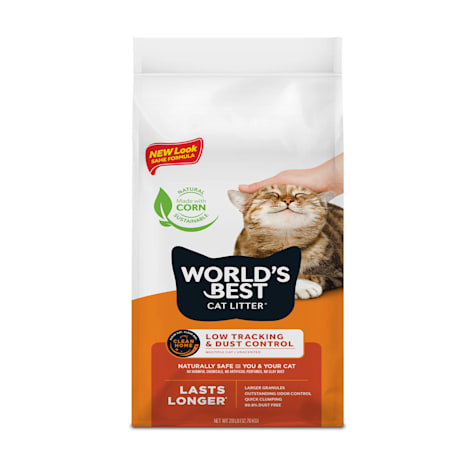 World's Best Cat Litter Low Tracking & Dust Control Unscented Flushable Multi Cat Litter
