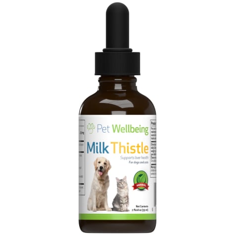 Pet Wellbeing Milk Thistle Natural Dog Liver Disease Support Supplement