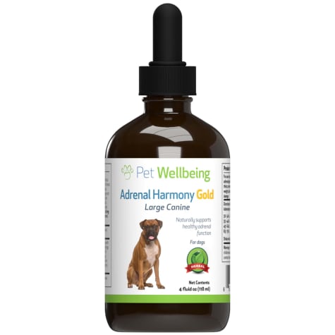 Pet Wellbeing Harmony Natural Adrenal Dysfunction and Cushing's Support Supplement for Dogs
