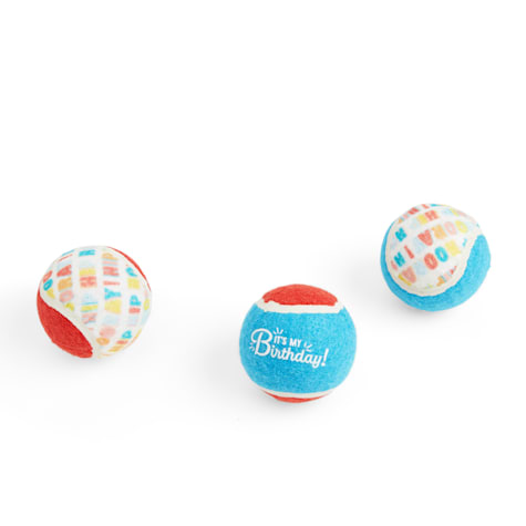 YOULY Birthday Tennis Ball Dog Toy