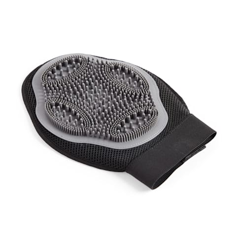 Well & Good 3-in-1 Grey Dog Grooming Mitt