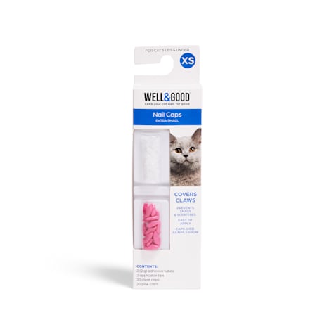 Well & Good Pink & Clear Cat Nail Caps