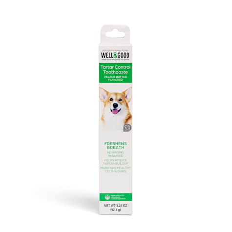 Well & Good Tartar Control Toothpaste for Dogs, Peanut Butter Flavor