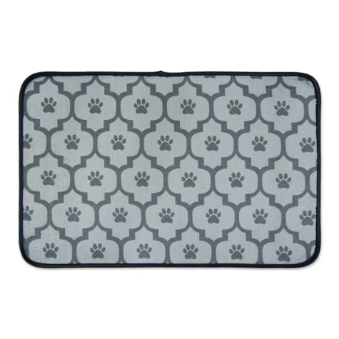 Bone Dry Gray Lattice Paw Pet Mat