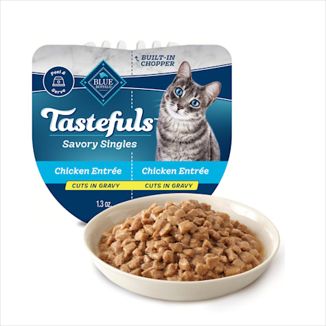 Blue Buffalo Tastefuls Savory Singles Chicken Entree Natural Wet Cat Food in Gravy