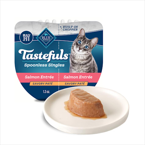 Blue Buffalo Tastefuls Spoonless Singles Salmon Wet Cat Food Pate