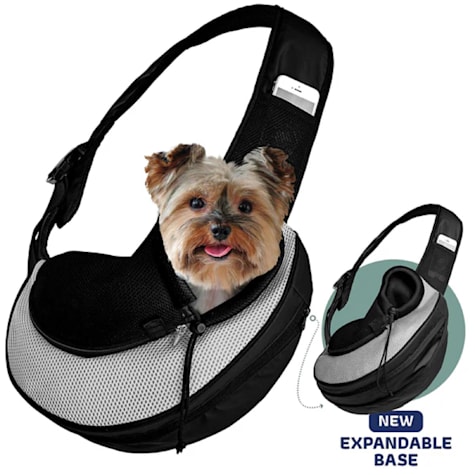 Katziela Expandable Sling Gray Pet Carrier