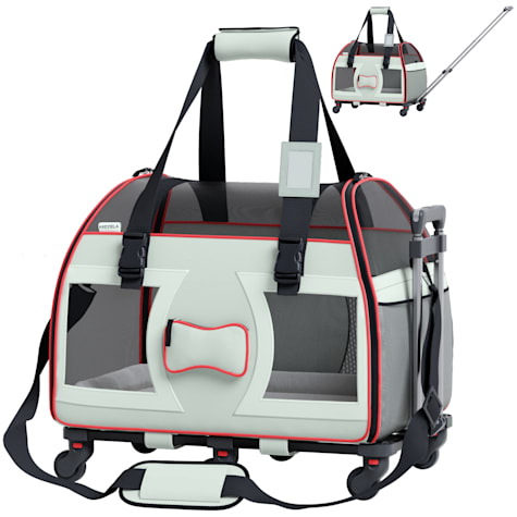 Katziela Bone Cruiser Gray Pet Carrier