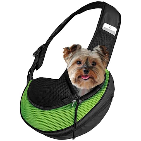 Katziela Expandable Sling Green Pet Carrier