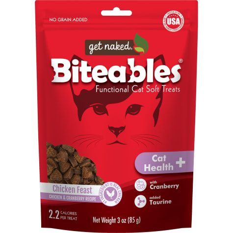 Get Naked Cat Health Plus Biteables Chicken Feast Recipe Soft Treats