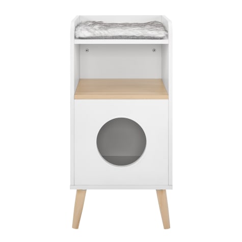 Sam's Pets White Becky Bookshelf Cat Tree