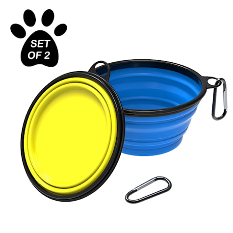 Pet Adobe Collapsible Silicone Pet Bowls
