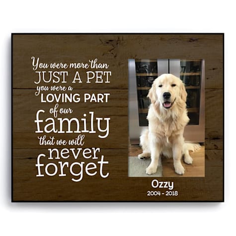 Custom Personalization Solutions More Than Just A Pet Personalized Memorial Picture Frame for Dogs
