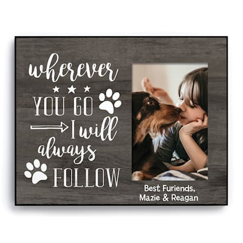 Custom Personalization Solutions Wherever You Go I Will Always Follow Personalized Picture Frame