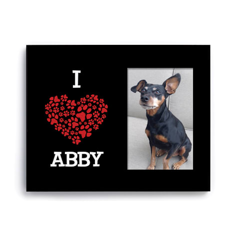 Custom Personalization Solutions I Love My Dog Personalized Picture Frame for Dogs
