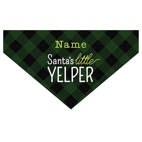 Custom Personalization Solutions Santa's Little Yelper Dog Bandana