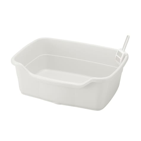 Richell Paw Trax White Wide Cat Litter Pan