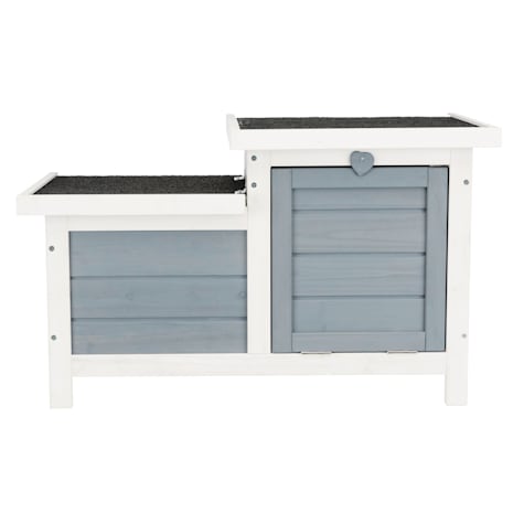 TRIXIE Gray and White Small Animal Hutch