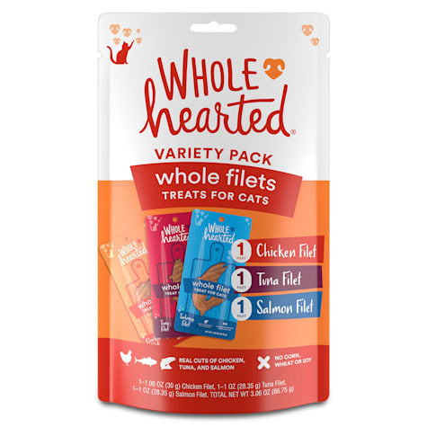 WholeHearted Whole Filets Cat Treats Variety Pack