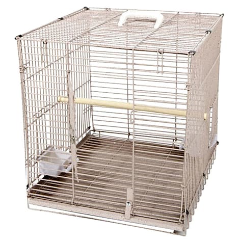 A&E Cage Company Travel Bird Carrier in Sandstone