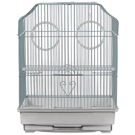 A&E Cage Company Ornate Top Cage in White