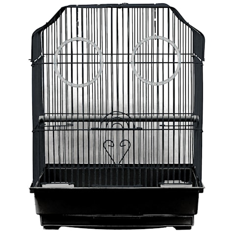 A&E Cage Company Ornate Top Cage in Black