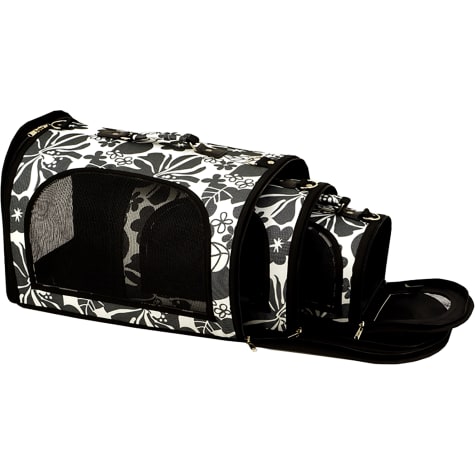 A&E Cage Company 6S The Excursion in Black Soft Sided Travel Carrier