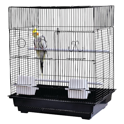A&E Cage Company Black Flat Top Cage