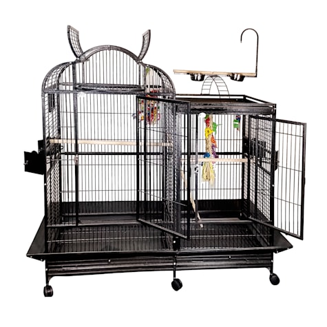 A&E Cage Company Black 4226 Split Level House Cage with Divider