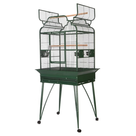A&E Cage Company Victorian Open Top Cage in Green