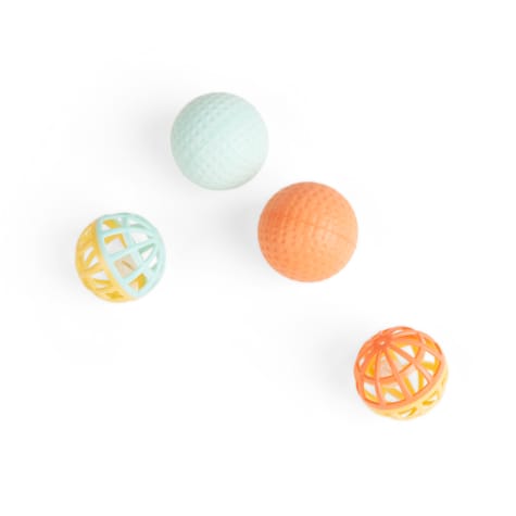 Leaps & Bounds Cage Sponge Ball Cat Toy