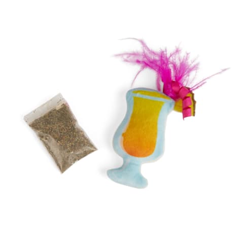 Leaps & Bounds Refillable Plush Mai Tai Cat Toy