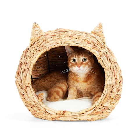 EveryYay Straw Cat Head Bed