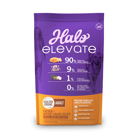 Halo Elevate Dog Healthy Grains Chicken Recipe Dry Food