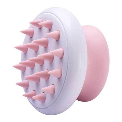 Pet Life 'Scwubba' Pink Handheld Bathing Brushing and Massaging Soft Flexible Grooming Pet Comb
