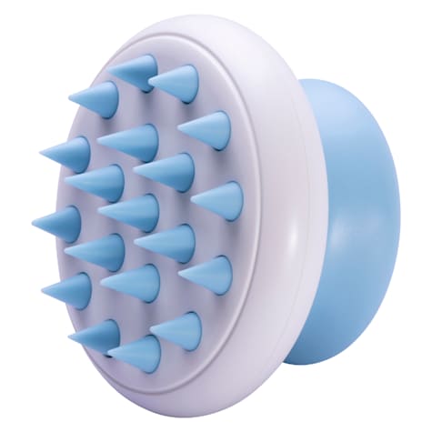 Pet Life 'Scwubba' Blue Handheld Bathing Brushing and Massaging Soft Flexible Grooming Pet Comb