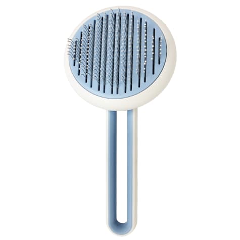 Pet Life 'Concepto' Blue Modern Bristle Grooming Pet Deshedder Comb