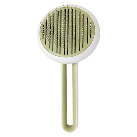 Pet Life 'Concepto' Green Modern Bristle Grooming Pet Deshedder Comb