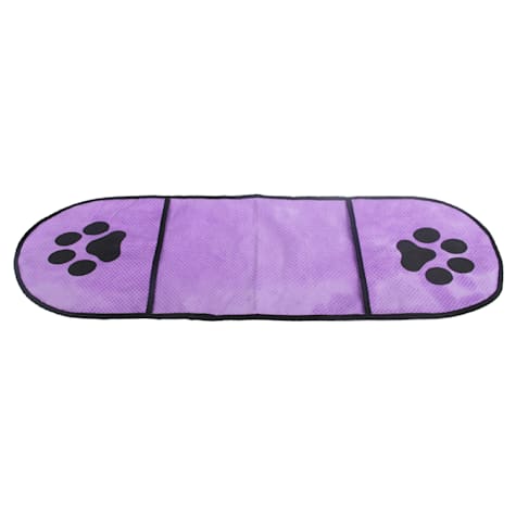 Pet Life 'Dry-Aid' Purple Hand Inserted Bathing and Grooming Quick-Drying Microfiber Pet Towel
