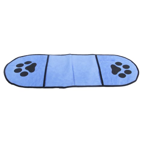 Pet Life 'Dry-Aid' Blue Hand Inserted Bathing and Grooming Quick-Drying Microfiber Pet Towel