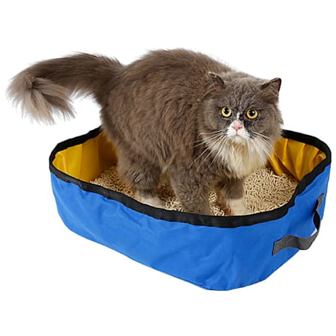 Pet Life'Litter Go' Travel Folding Waterproof Kitty Cat Litterbox and Bath