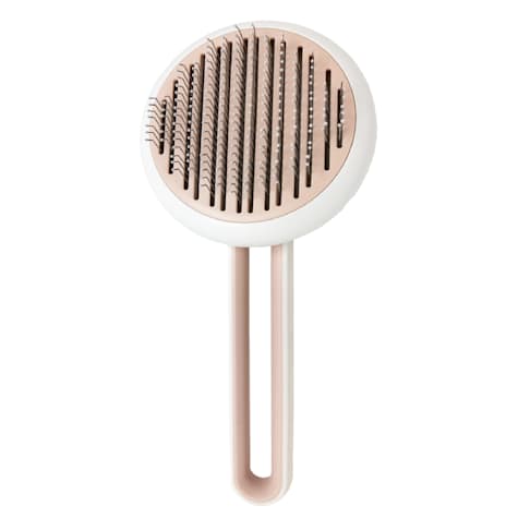 Pet Life 'Concepto' Pink Modern Bristle Grooming Pet Deshedder Comb