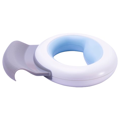 Pet Life 'Knuckler' Blue Handheld Travel Flexible Grooming Pet Rake Comb